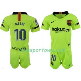 Koszulka FC Barcelona MESSI 10 Dziecięcy Wyjazdowe Koszulki Piłkarskie 2018-2019 Krótki Rękaw 